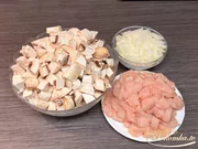 Лоранский пирог с курицей и грибами