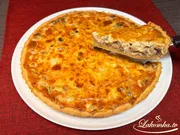 Лоранский пирог с курицей и грибами